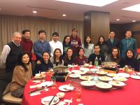 The participants enjoyed the hotpot dinner a lot.